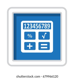 Calculator Icon Vector flat design style