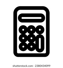 Calculator Icon Vector. Flat Pictogram Isolated on White. can be used for mobile app, ui and website