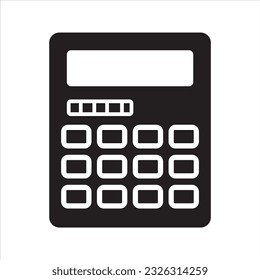 Calculator icon. Vector and glyph