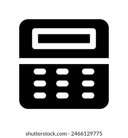 calculator icon. vector glyph icon for your website, mobile, presentation, and logo design.