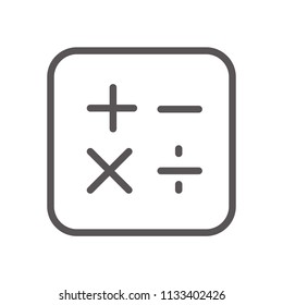 Calculator icon vector for graphic design, Web site