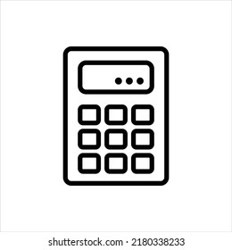 Ilustración gráfica del vector de icono de cálculo