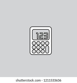 Calculator icon vector .Graphic sign isolated on Trendy Flat style for your design, website, UI. EPS10