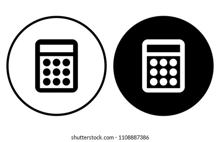 Calculator icon. Vector illustration 