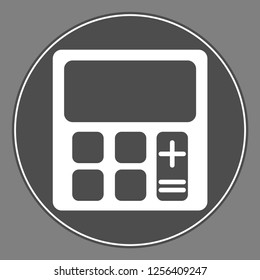 Calculator icon. Vector illustration