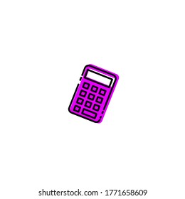 calculator icon. Vector illustration of calculator