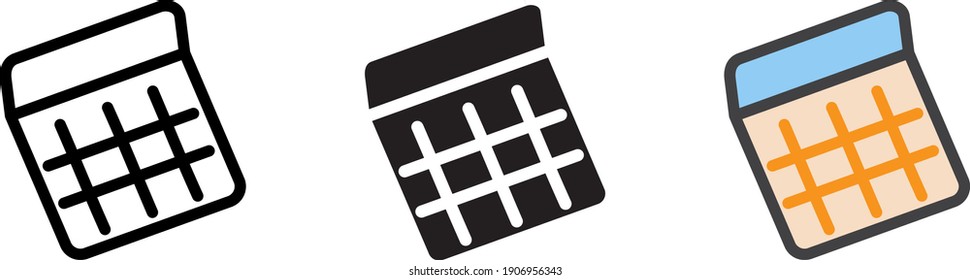 calculator icon , vector illustration