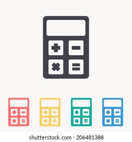 calculator icon , vector illustration