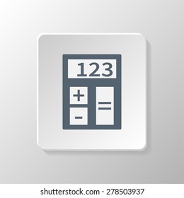 Calculator icon. Vector illustration