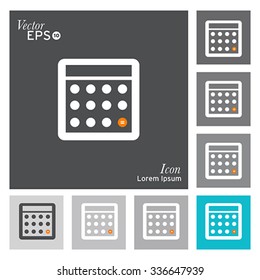 Calculator icon - vector, illustration.