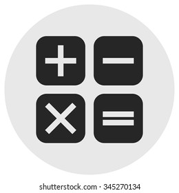 Calculator icon . Vector illustration.