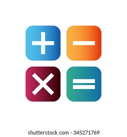 Calculator icon . Vector illustration.