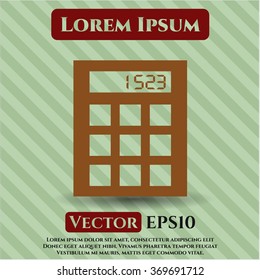 Calculator icon vector illustration