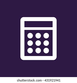 Calculator icon . Vector illustration