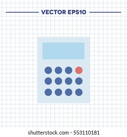 calculator icon. vector illustration