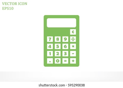 Calculator icon. Vector illustration.