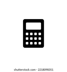 Ilustración vectorial de icono de la calculadora. Signo y símbolo de la calculadora de contabilidad.