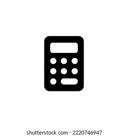 Calculator icon vector illustration. Accounting calculator sign and symbol.