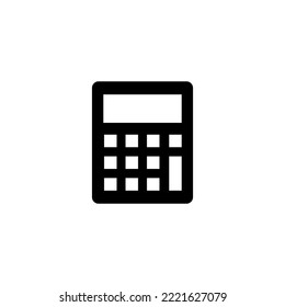 Ilustración vectorial de icono de la calculadora. Signo y símbolo de la calculadora de contabilidad.