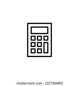 Calculator icon vector illustration. Accounting calculator sign and symbol.
