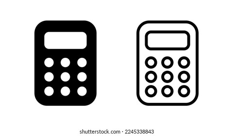 Calculator icon vector illustration. Accounting calculator sign and symbol.