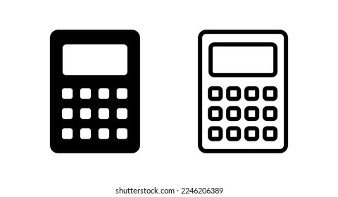 Calculator icon vector illustration. Accounting calculator sign and symbol.