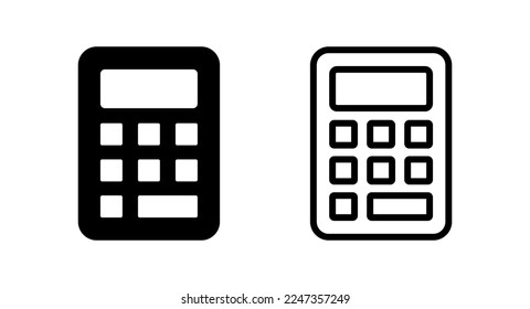 Calculator icon vector illustration. Accounting calculator sign and symbol.
