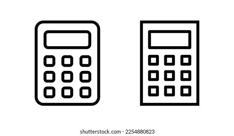 Calculator icon vector illustration. Accounting calculator sign and symbol.