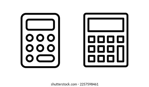 Calculator icon vector illustration. Accounting calculator sign and symbol.