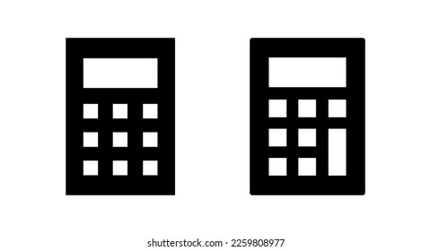 Calculator icon vector illustration. Accounting calculator sign and symbol.