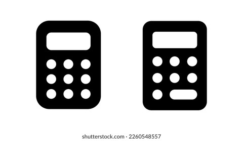 Calculator icon vector illustration. Accounting calculator sign and symbol.