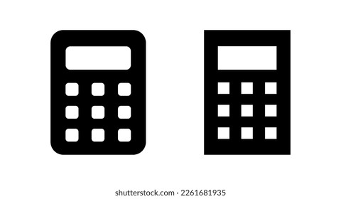 Calculator icon vector illustration. Accounting calculator sign and symbol.