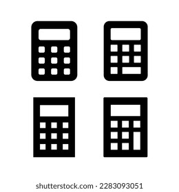 Calculator icon vector illustration. Accounting calculator sign and symbol.