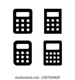 Calculator icon vector illustration. Accounting calculator sign and symbol.