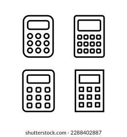 Calculator icon vector illustration. Accounting calculator sign and symbol.