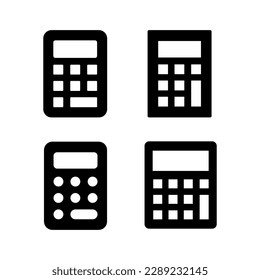 Calculator icon vector illustration. Accounting calculator sign and symbol.