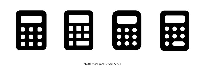 Calculator icon vector illustration. Accounting calculator sign and symbol.