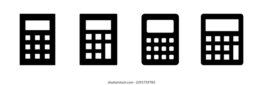Calculator icon vector illustration. Accounting calculator sign and symbol.