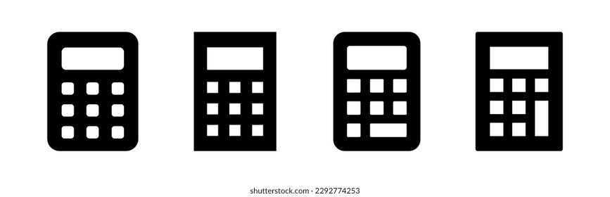 Calculator icon vector illustration. Accounting calculator sign and symbol.