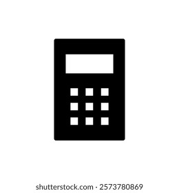 Calculator icon vector illustration. Accounting calculator sign and symbol.