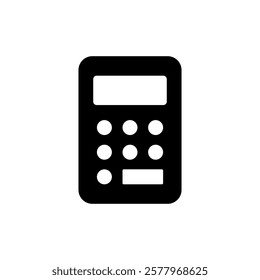 Calculator icon vector illustration. Accounting calculator sign and symbol.