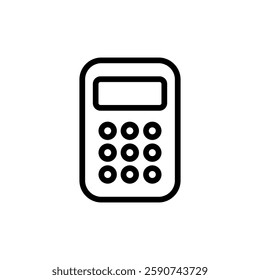 Calculator icon vector illustration. Accounting calculator sign and symbol.