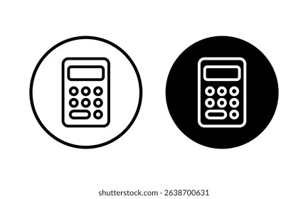 Calculator icon vector illustration. Accounting calculator sign and symbol.