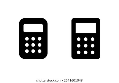 Calculator icon vector illustration. Accounting calculator sign and symbol.