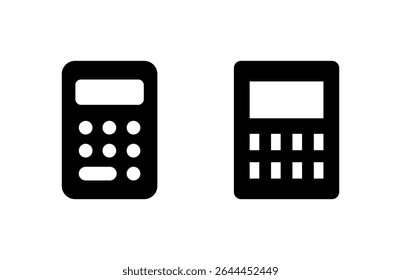 Ilustração do vetor de ícone da Calculadora. Sinal e símbolo da calculadora de contabilidade.