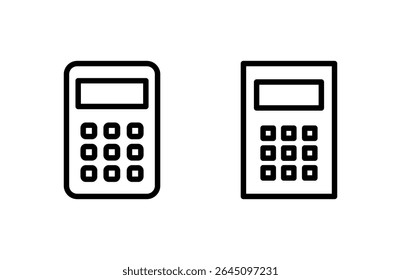 Calculator icon vector illustration. Accounting calculator sign and symbol.