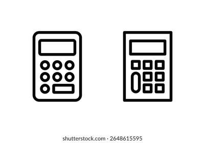 Ilustração do vetor de ícone da Calculadora. Sinal e símbolo da calculadora de contabilidade.
