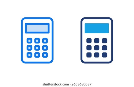 Ilustração do vetor de ícone da Calculadora. Sinal e símbolo da calculadora de contabilidade.
