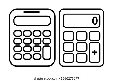 Calculator icon vector illustration.  Accounting calculator sign and symbol.  Savings, finances sign isolated on white, economy concept, Trendy Flat style for graphic design, Web site, UI. EPS10