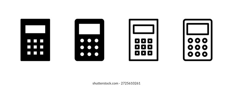 Calculator icon vector illustration. Accounting calculator sign and symbol.